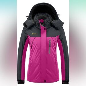 Gemyse Pink Gray Ski Jacket Size M NWT